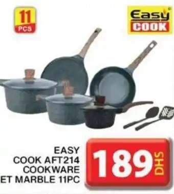 Grand Hyper Market EASY COOK AFT214 COOKWARE SET MARBLE 11PC offer