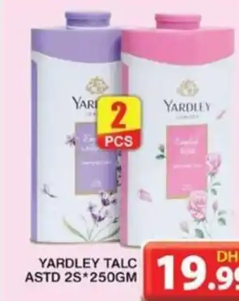 Grand Hyper Market YARDLEY TALC ASTD 2S*250GM offer