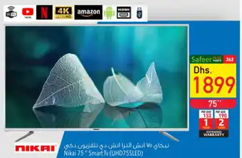 Safeer Market Nikai 75" Smart TV (UHD75SLENikai 75" Smart Tv (UHD75SLED) ) offer