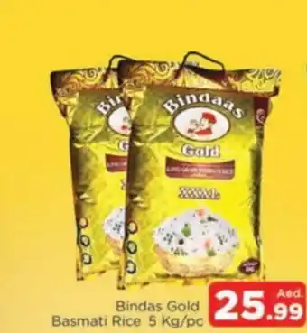 Al Madina Bindas Gold Basmati Rice 5 Kg pc offer