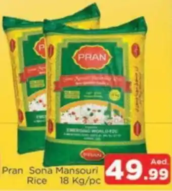 Al Madina Pran Sona Mansouri Rice 18 Kg pc offer