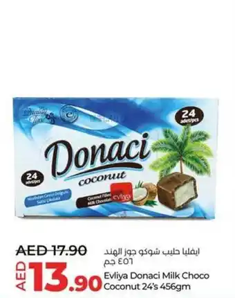 Lulu Hypermarket Evliya Donaci Milk Choco Coconut 24's 456gm offer