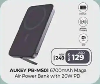 Lulu Hypermarket AUKEY PB MS01 6700mAh Maga Air Power Bank with 20W PD offer