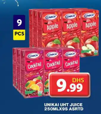 Grand Hyper Market UNIKAI UHT JUICE 250MLX9S ASRTD offer