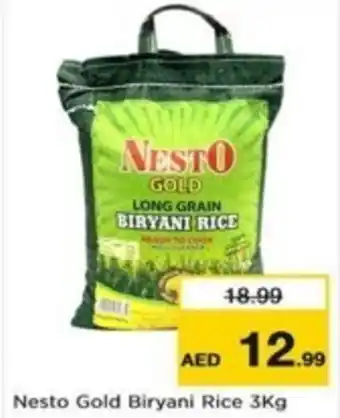 Nesto Nesto Gold Biryani Rice 3Kg offer