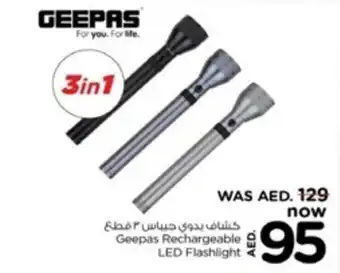 Nesto Geepas Rechargeable LED Flashlight offer