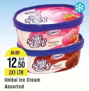 West Zone Supermarket Unikai Ice Cream Assorted 2X1 LTR offer