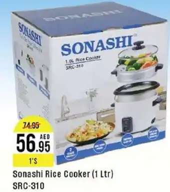 West Zone Supermarket Sonashi Rice Cooker 1 Ltr SRC1.0L Rice Cooker SRC-310 310 offer