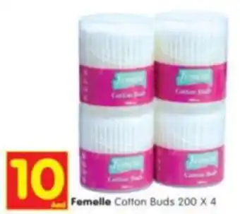 Al Madina Femelle Cotton Buds 200 X 4 offer