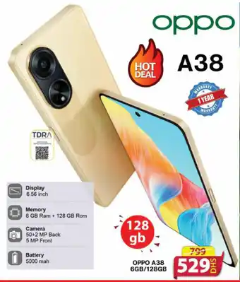 Grand Hyper Market OPPO A38 6GB/128GB offer