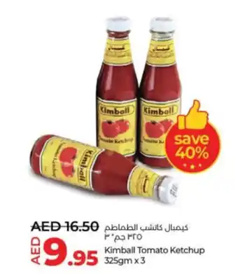 Lulu Hypermarket Kimball Tomato Ketchup 325 gm x3 offer