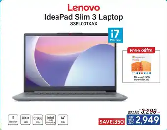 ECity Lenovo IdeaPad Slim 3 Laptop 83EL001XAX offer