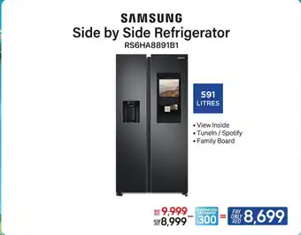 ECity SAMSUNG Side by Side Refrigerator RS6HA8891B1 offer