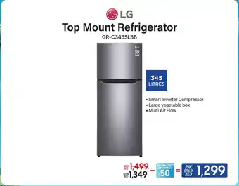 ECity LG Top Mount Refrigerator GR C345SLBB offer