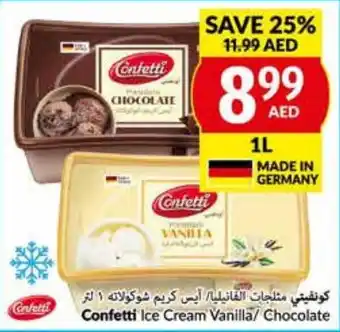 Viva Confetti Ice Cream Vanilla/ Chocolate 1L offer