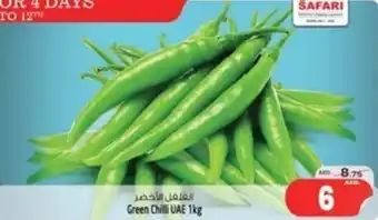 Safari Hypermarket Green Chilli 1kg offer