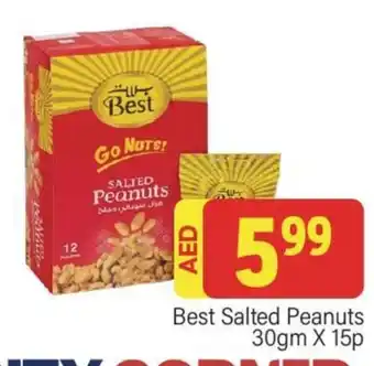 City Retail Supermarket Best Salted Peanuts 30gm X 15p offer