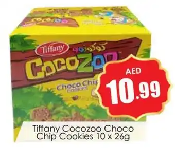 Amber Tiffany Cocozoo Choco Chip Cookies 10 x 26g offer