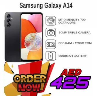 Amber Samsung Galaxy A14 offer