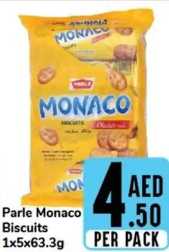 Day To Day Parle Monaco Biscuits 1x5x63.3g offer