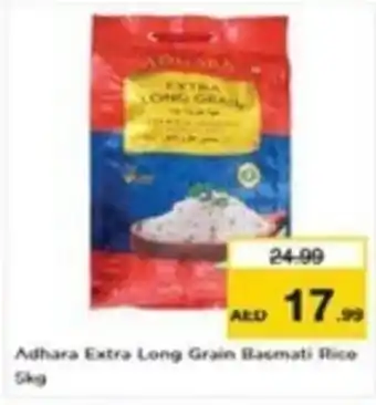 Nesto Adhara Extra Long Grain Basmati Rice 5kg offer