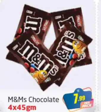 Delta Centre M&Ms Chocolate 4x45gm offer