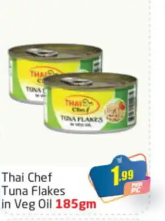 Delta Centre Thai Chef Tuna Flakes in Veg Oil 185gm offer