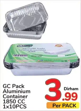 Day To Day GC Pack Aluminium Container 1850 CC 1x10PCS offer