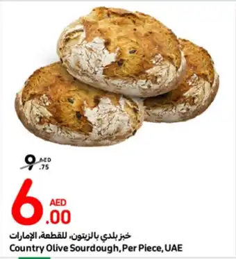 Carrefour Country Olive Sourdough Per Piece offer