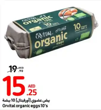 Carrefour Orvital organic eggs 10's offer