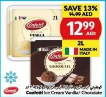 Viva Confetti Ice Cream Vanilla/ Chocolate 2L offer