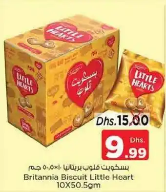 Nesto Britannia Biscuit Little Heart 10 x 50.5gm offer