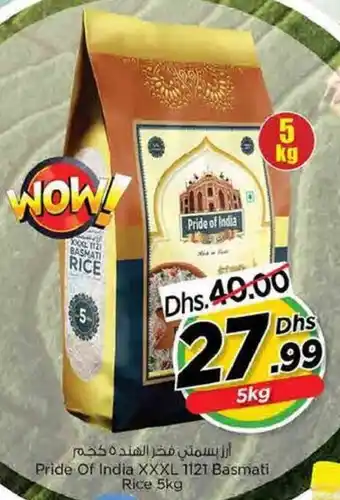 Nesto Pride Of India XXXL 1121 Basmati Rice 5kg offer