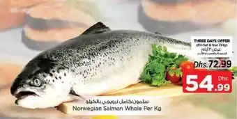 Nesto Norwegian Salmon Whole Per Kg offer