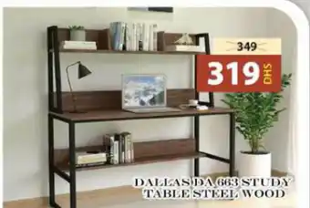 Grand Hyper Market DALLAS DA 663 STUDY TABLE STEEL WOOD offer