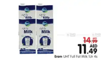 Al Madina Hypermarket Eram UHT Full Fat Milk 1Ltr 4s offer