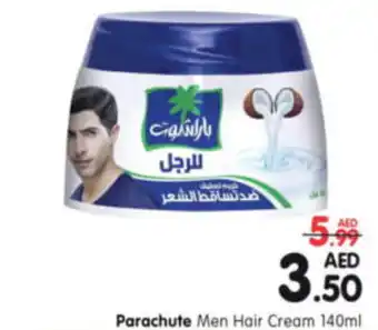 Al Madina Hypermarket Parachute Men Hair Cream 140ml offer