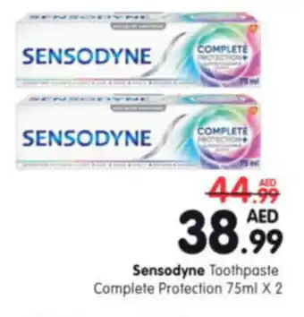 Al Madina Hypermarket Sensodyne Toothpaste Complete Protection 75ml X 2 offer