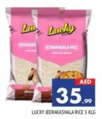 Al Madina LUCKY JEERAKASHALA RICE 5 KLG offer