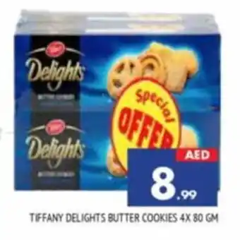 Al Madina TIFFANY DELIGHTS BUTTER COOKIES 4X 80 GM offer