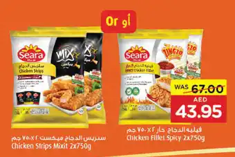 Earth Supermarket Chicken Strips Mixit 2x750g or Chicken Fillet Spicy 2x750g offer