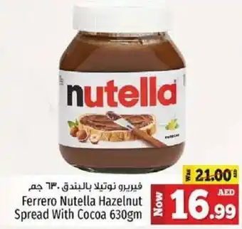Kenz Hypermarket Ferrero Nutella Hazelnut Spread With Cocoa 630gm offer