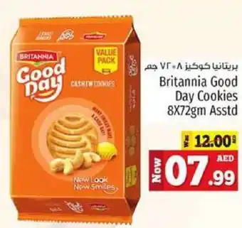 Kenz Hypermarket Britannia Good Day Cookies 8X72gm Asstd offer