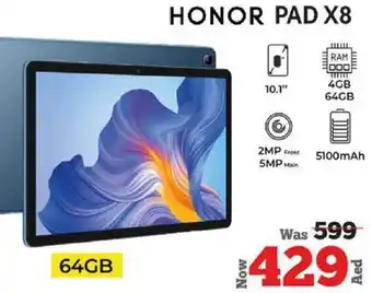 Kenz Hypermarket HONOR PAD X8 64GB offer