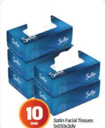 Satin Facial Tissues 5x150x2ply