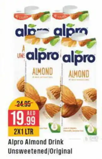 West Zone Supermarket Alpro Almond Drink Unsweetened Original 2X1 LTR offer