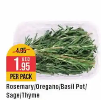 West Zone Supermarket Rosemary Oregano Basil Pot Sage Thyme PER PACK offer