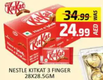 Al Madina Hypermarket NESTLE KITKAT 3 FINGER 28 x 28.5gm offer