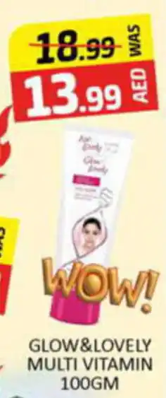 Al Madina Hypermarket GLOW & LOVELY MULTI VITAMIN 100gm offer