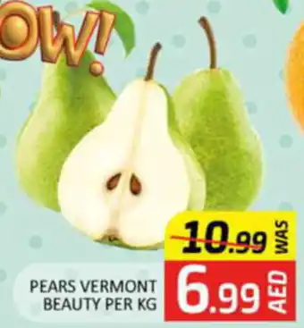 Al Madina Hypermarket PEARS VERMONT BEAUTY PER KG offer